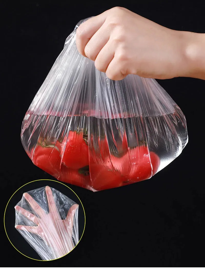 25/50/100 Pcs Elastic Cling Film Covers – Reusable Food-Grade Stretch Wraps for Bowls, Plates, Fruits & Vegetables