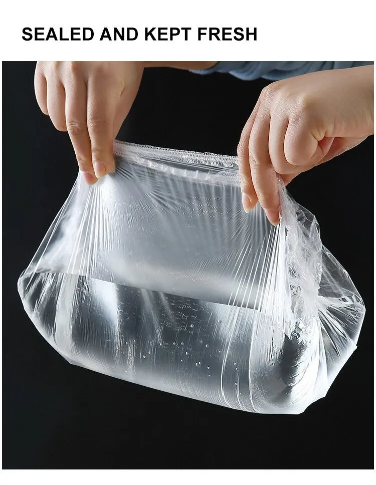 25/50/100 Pcs Elastic Cling Film Covers – Reusable Food-Grade Stretch Wraps for Bowls, Plates, Fruits & Vegetables