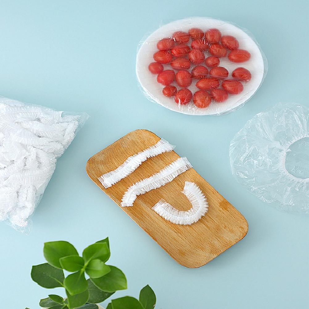 25/50/100 Pcs Elastic Cling Film Covers – Reusable Food-Grade Stretch Wraps for Bowls, Plates, Fruits & Vegetables