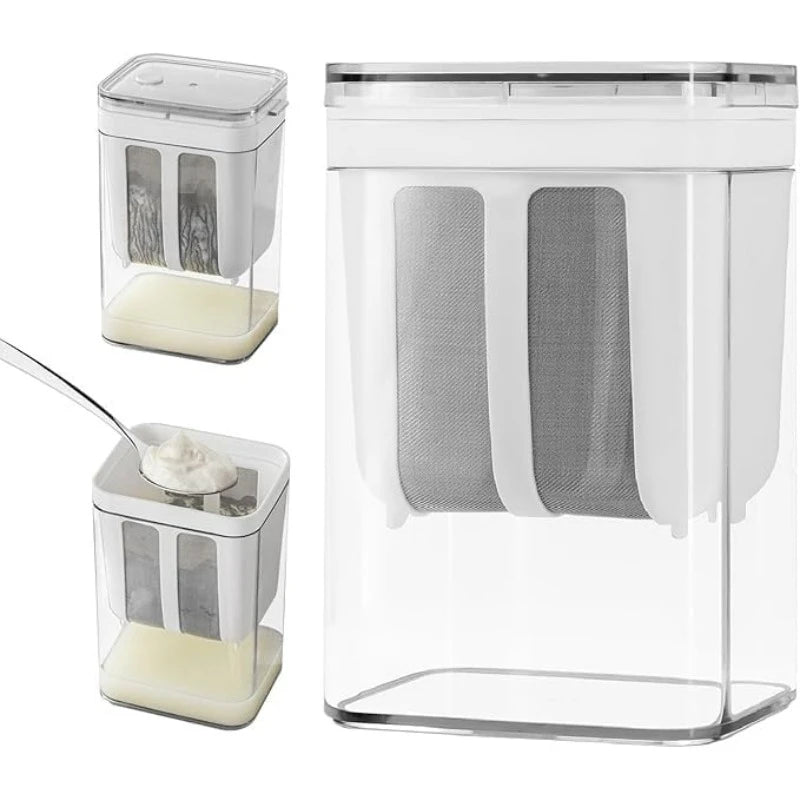 1100ml Greek Yogurt Strainer & Multi-Purpose Fine Mesh Filter