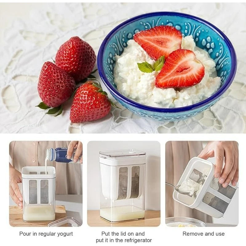 1100ml Greek Yogurt Strainer & Multi-Purpose Fine Mesh Filter