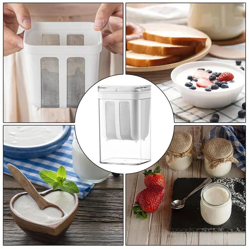 1100ml Greek Yogurt Strainer & Multi-Purpose Fine Mesh Filter