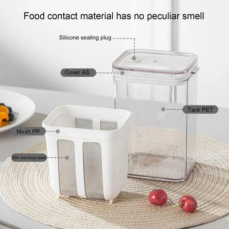 1100ml Greek Yogurt Strainer & Multi-Purpose Fine Mesh Filter