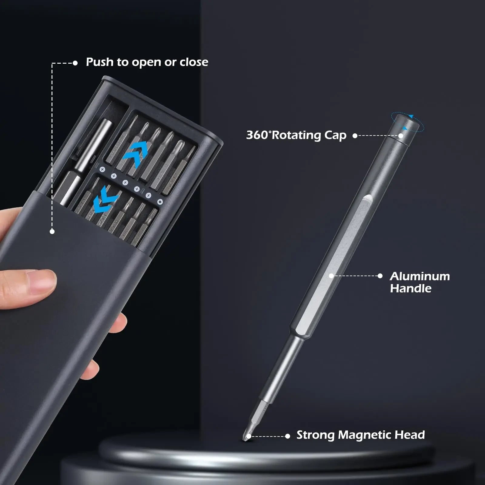 24 in 1 Precision Screwdriver Set – Magnetic Electronics Repair Tool Kit