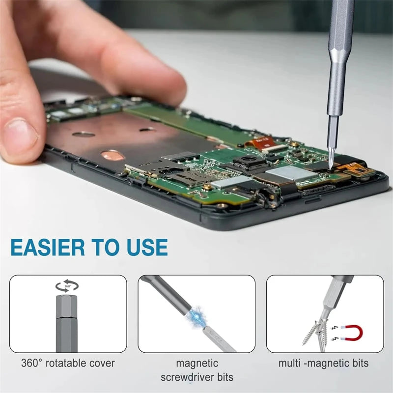 24 in 1 Precision Screwdriver Set – Magnetic Electronics Repair Tool Kit