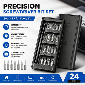 24 in 1 Precision Screwdriver Set – Magnetic Electronics Repair Tool Kit