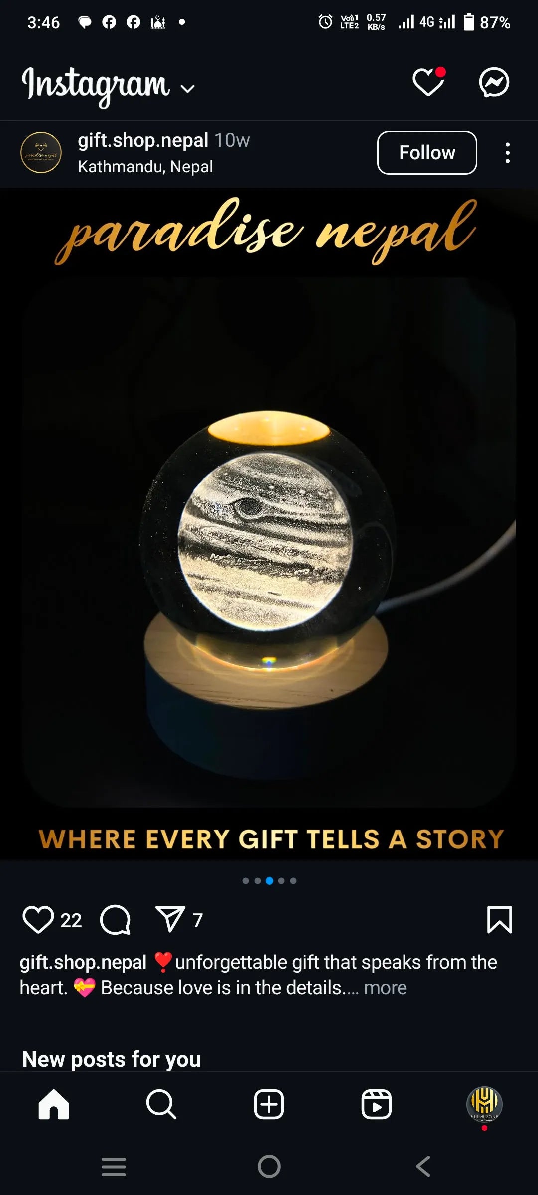 3D Laser Engraved Crystal Ball LED Night Light – With Wooden Base | USB Powered Gift & Home Décor