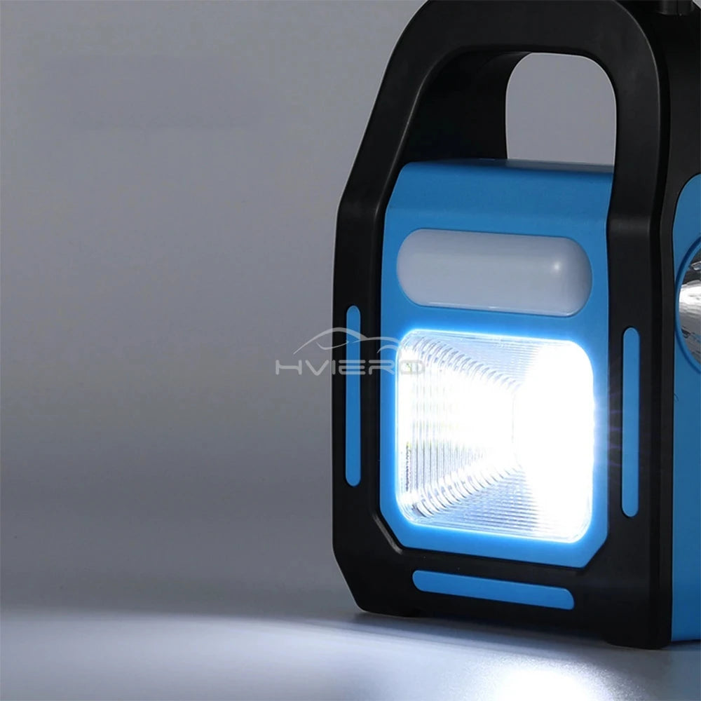 3 In 1 Rechargeable LED Work Light Torch – Solar Emergency Flashlight, COB Camping Lamp & Portable Spotlight for Outdoor, Workshop, Car & Home Use Powerful Lighting Wherever You Need It