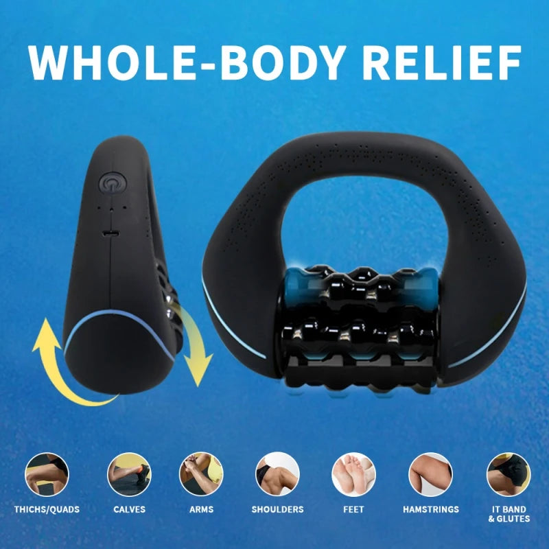 HULMIZONE 3 Speed Electric Rolling Body Massager | Rechargeable Vibration Massage Roller