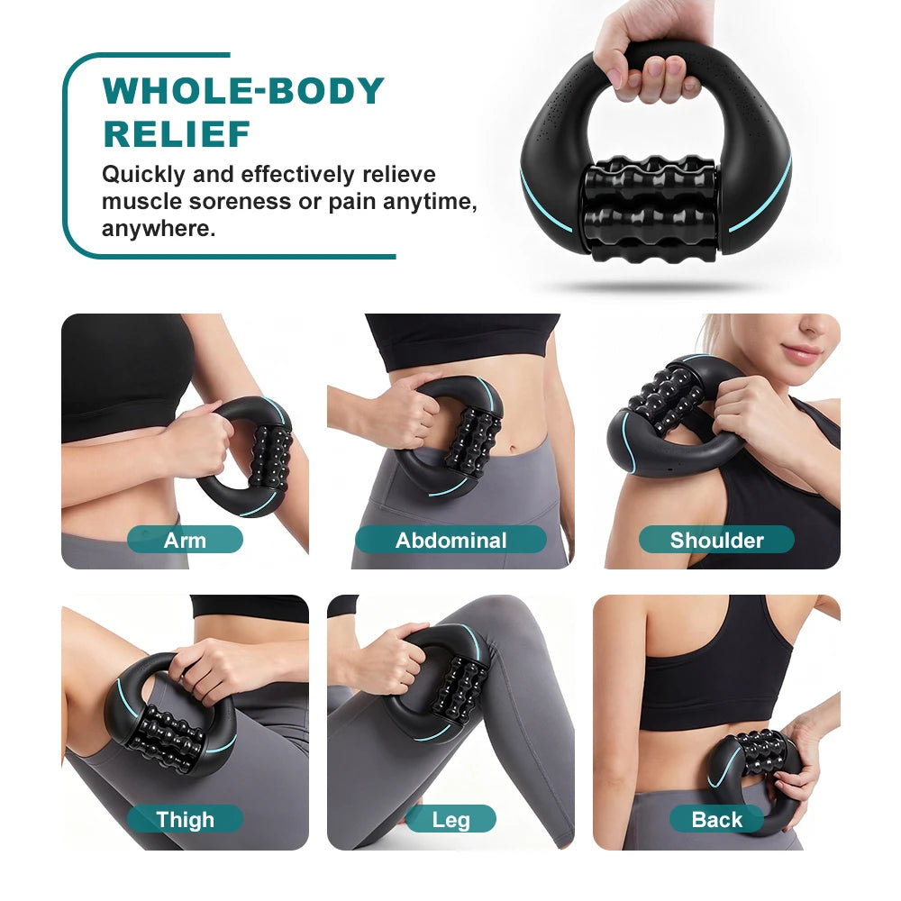 HULMIZONE 3 Speed Electric Rolling Body Massager | Rechargeable Vibration Massage Roller