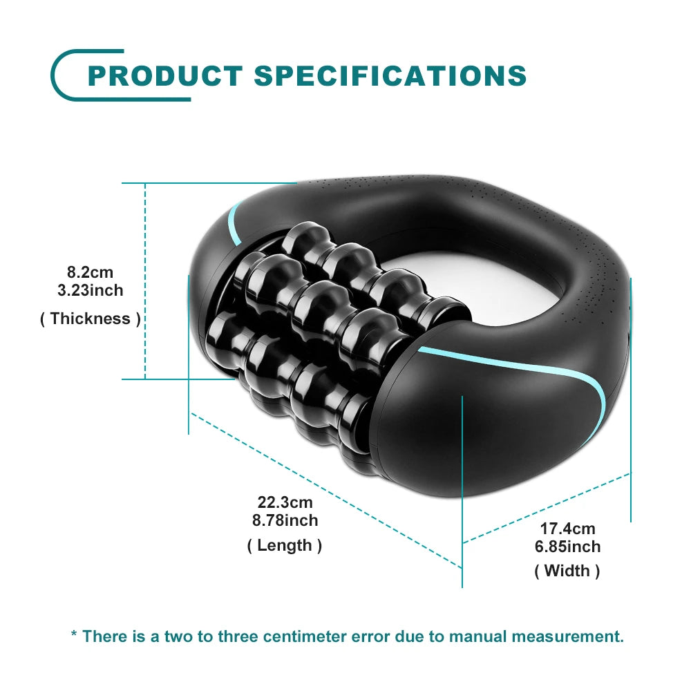 HULMIZONE 3 Speed Electric Rolling Body Massager | Rechargeable Vibration Massage Roller
