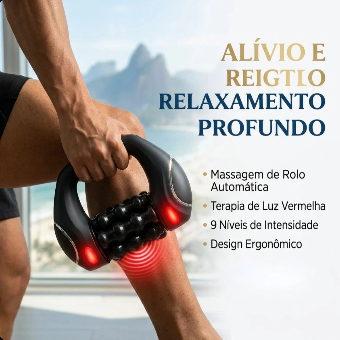 HULMIZONE 3 Speed Electric Rolling Body Massager | Rechargeable Vibration Massage Roller