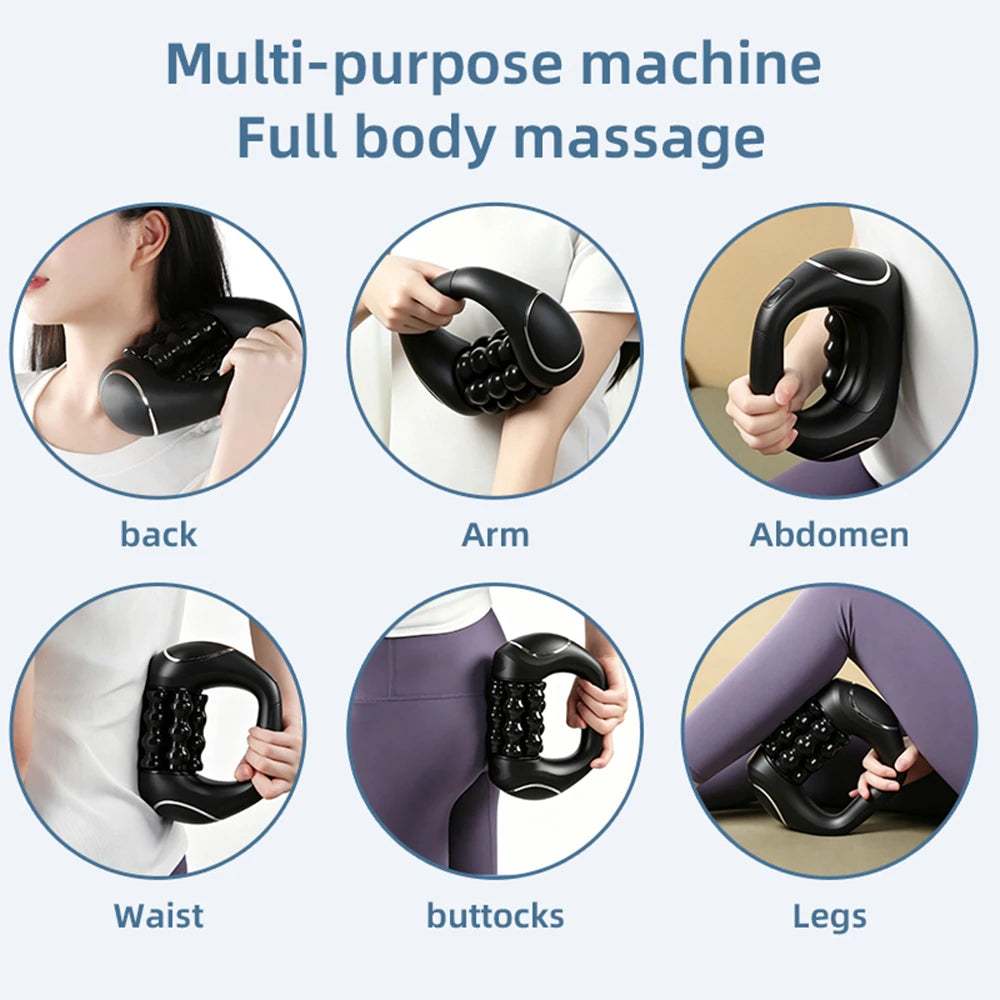 HULMIZONE 3 Speed Electric Rolling Body Massager | Rechargeable Vibration Massage Roller
