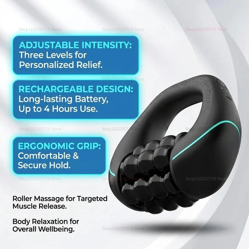 HULMIZONE 3 Speed Electric Rolling Body Massager | Rechargeable Vibration Massage Roller