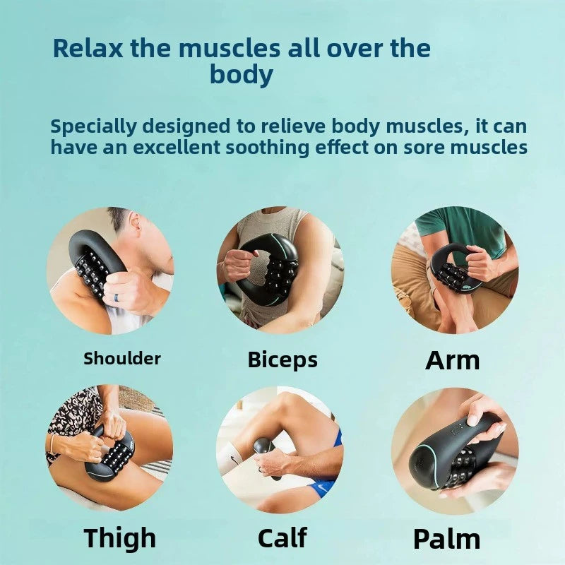 HULMIZONE 3 Speed Electric Rolling Body Massager | Rechargeable Vibration Massage Roller
