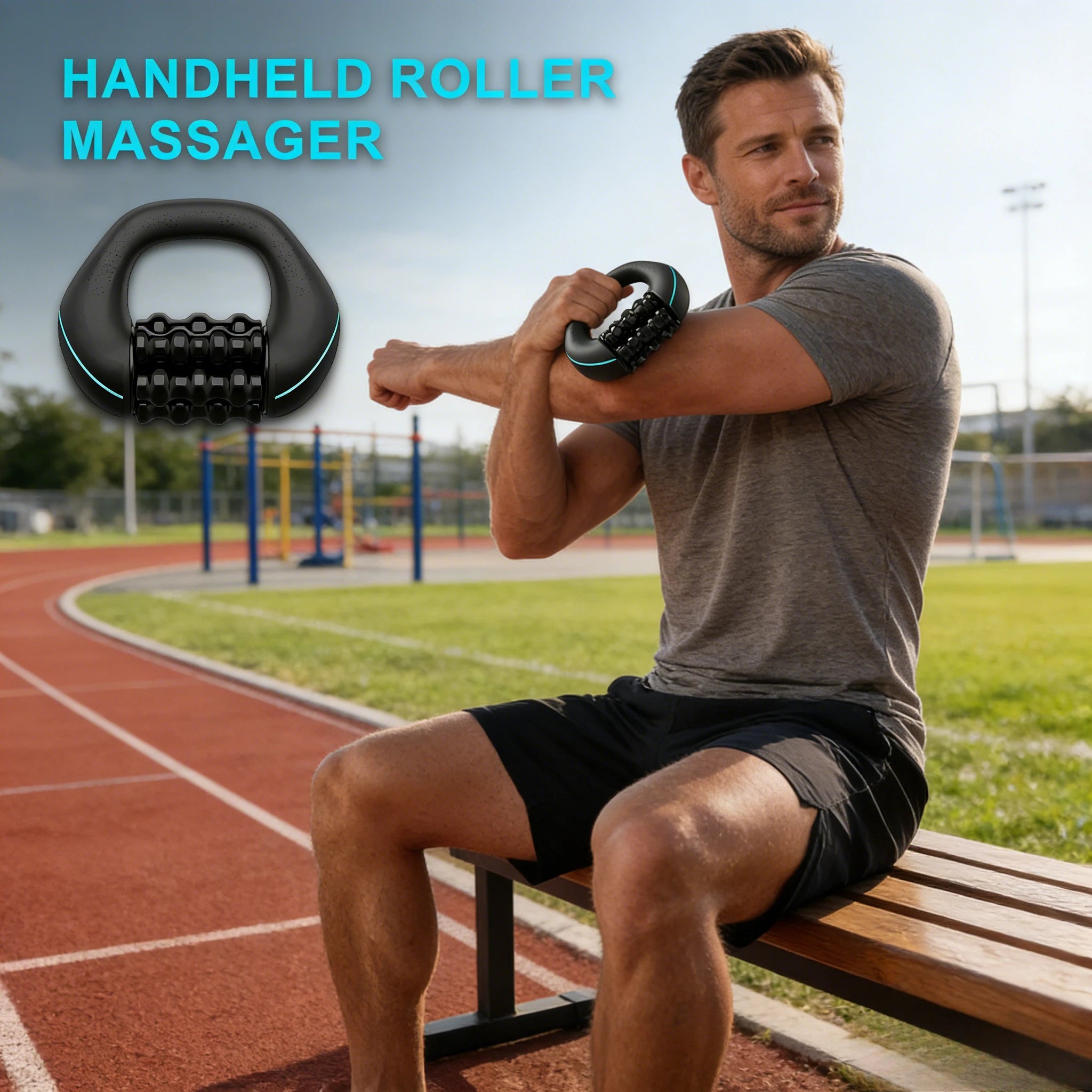 HULMIZONE 3 Speed Electric Rolling Body Massager | Rechargeable Vibration Massage Roller