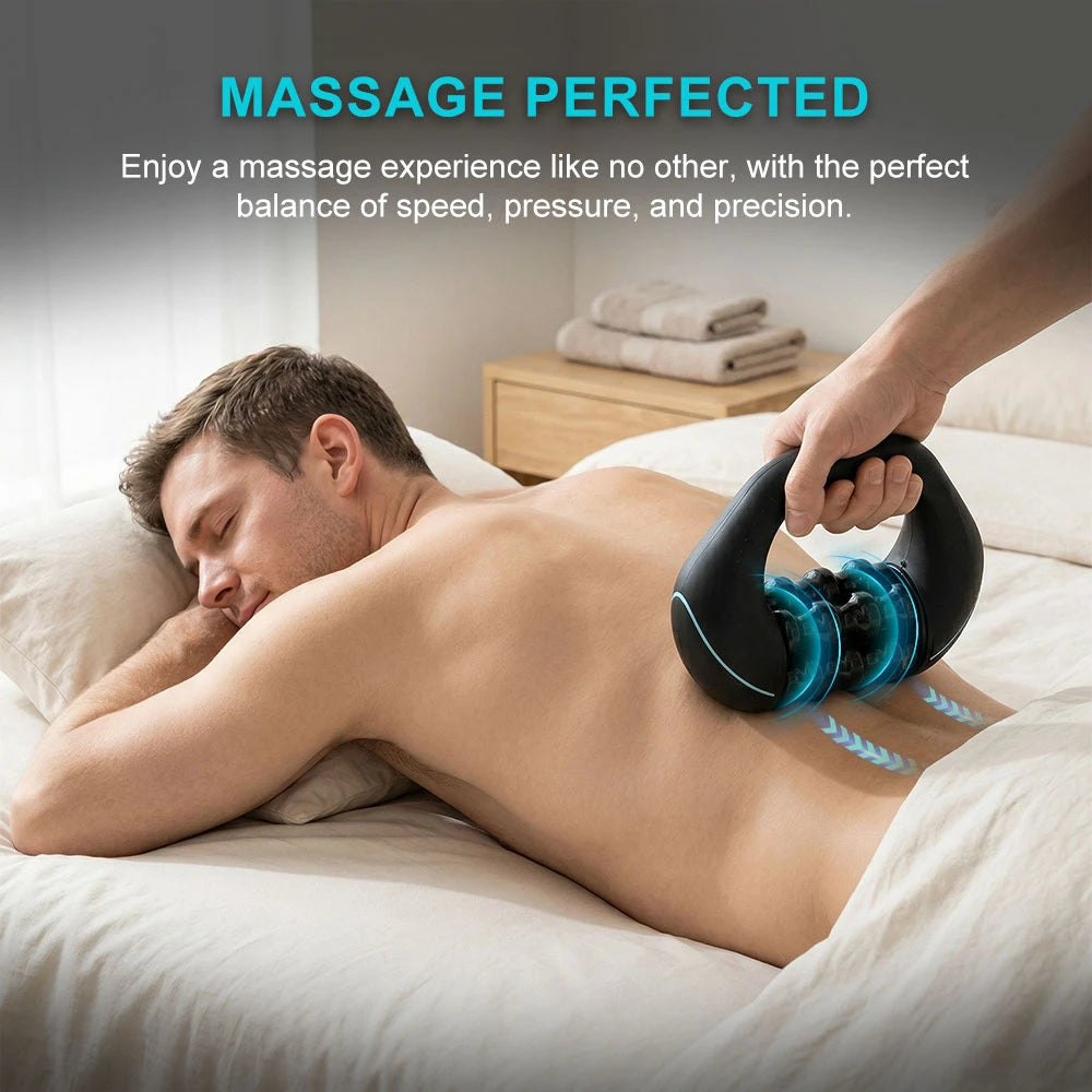 HULMIZONE 3 Speed Electric Rolling Body Massager | Rechargeable Vibration Massage Roller