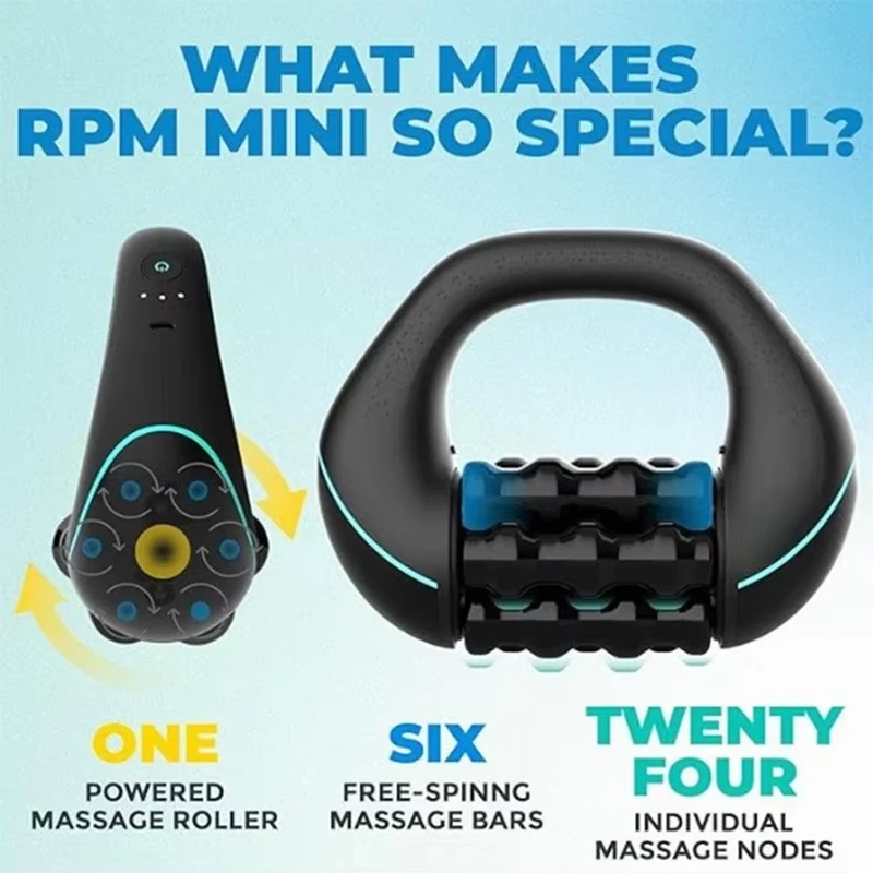 HULMIZONE 3 Speed Electric Rolling Body Massager | Rechargeable Vibration Massage Roller