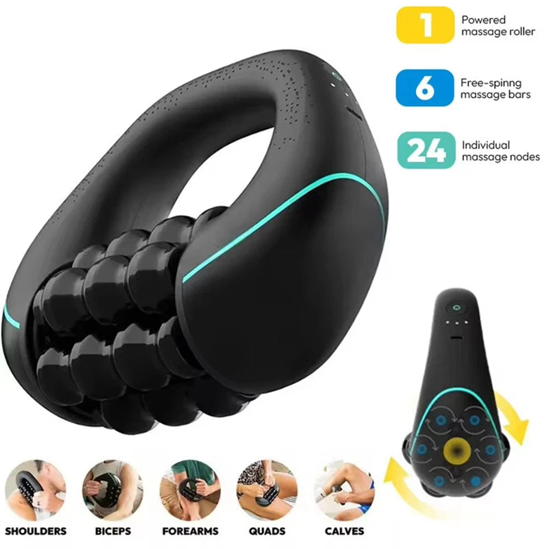 HULMIZONE 3 Speed Electric Rolling Body Massager | Rechargeable Vibration Massage Roller