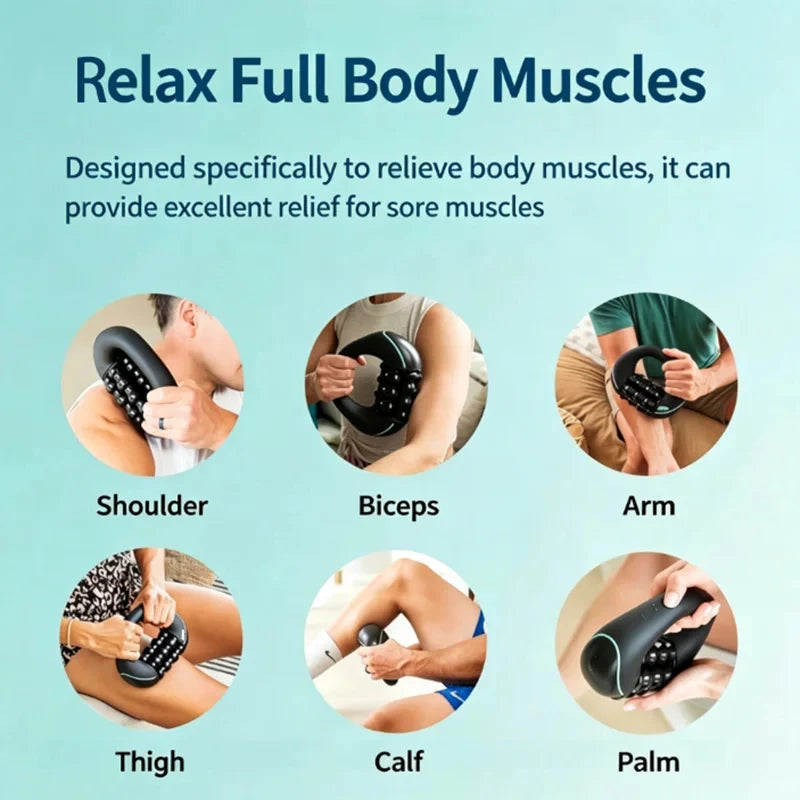 HULMIZONE 3 Speed Electric Rolling Body Massager | Rechargeable Vibration Massage Roller