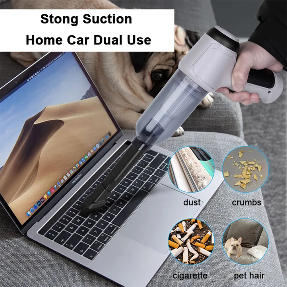 3-in-1 Cordless Handheld Vacuum Cleaner & Blower - Powerful & Portable