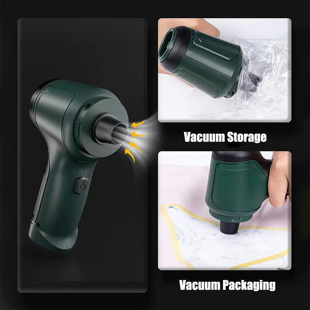 3-in-1 Cordless Handheld Vacuum Cleaner & Blower - Powerful & Portable