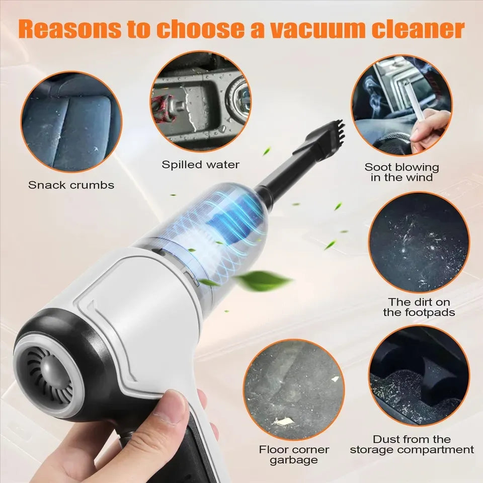 3-in-1 Cordless Handheld Vacuum Cleaner & Blower - Powerful & Portable