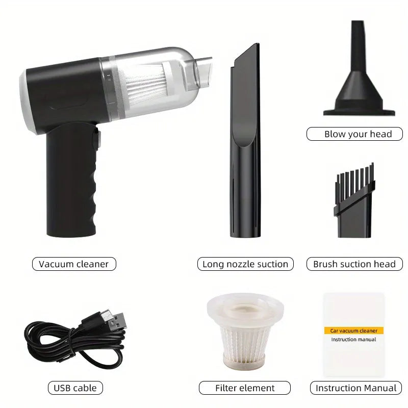 3-in-1 Cordless Handheld Vacuum Cleaner & Blower - Powerful & Portable