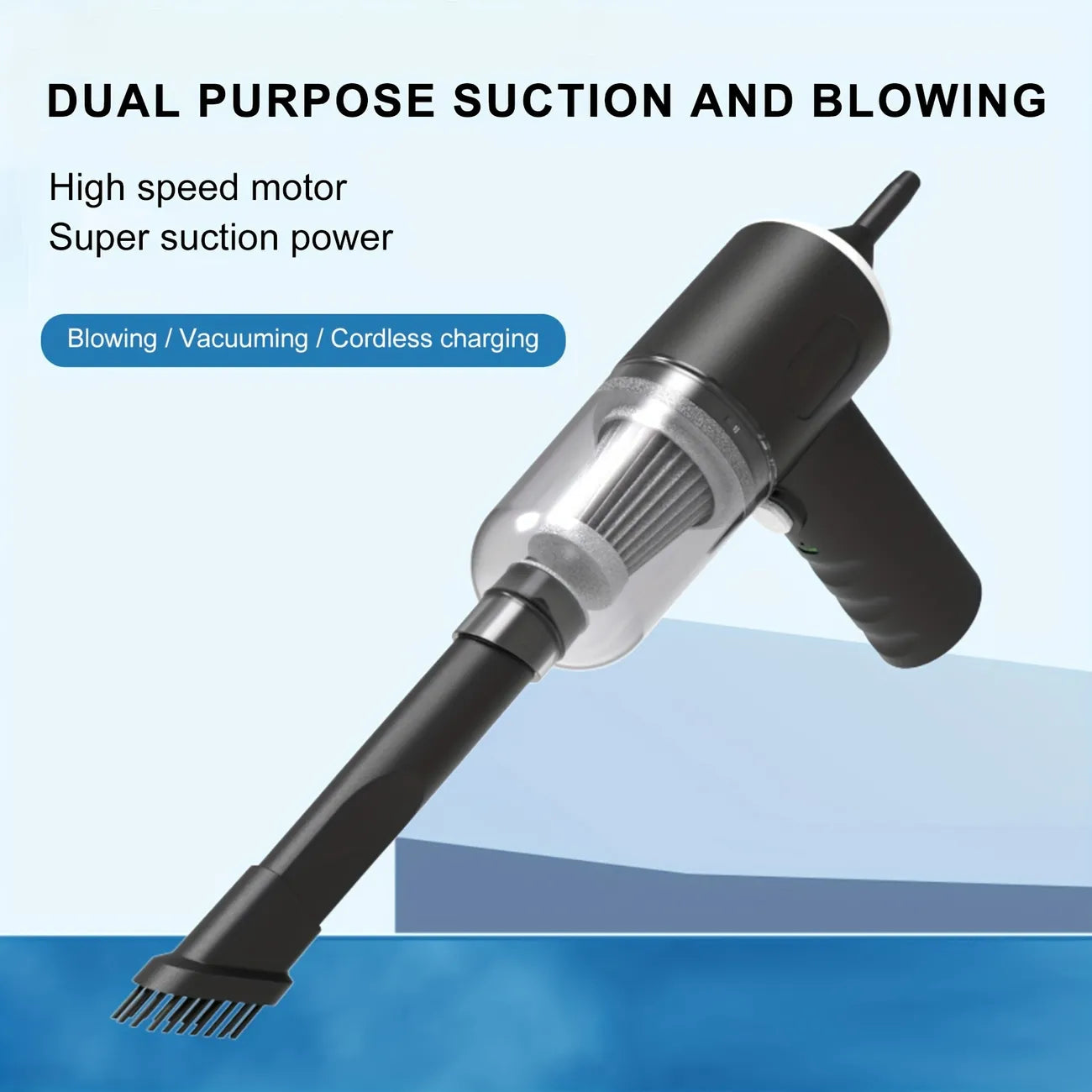 3-in-1 Cordless Handheld Vacuum Cleaner & Blower - Powerful & Portable