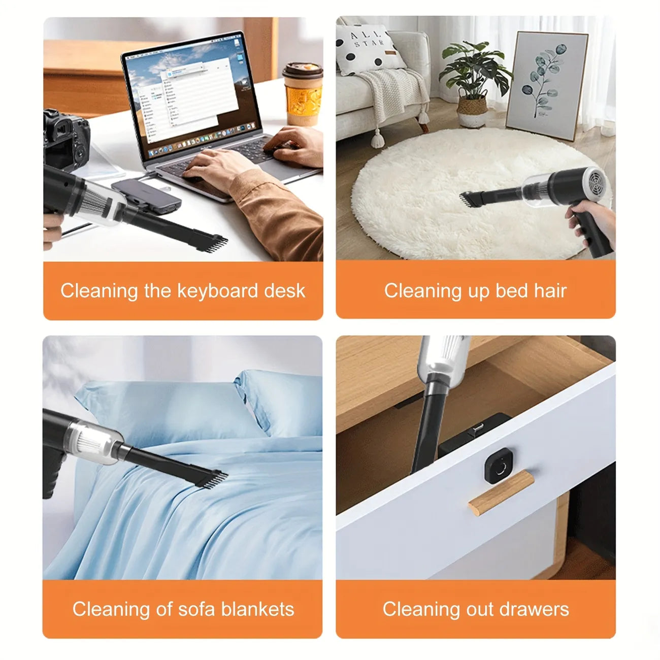 3-in-1 Cordless Handheld Vacuum Cleaner & Blower - Powerful & Portable