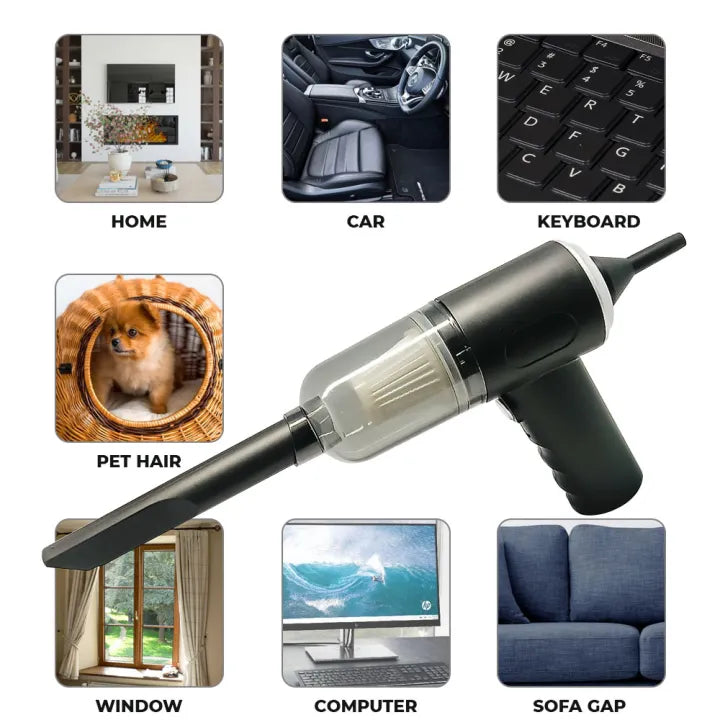 3-in-1 Cordless Handheld Vacuum Cleaner & Blower - Powerful & Portable