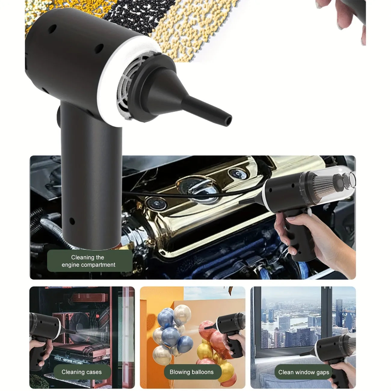3-in-1 Cordless Handheld Vacuum Cleaner & Blower - Powerful & Portable