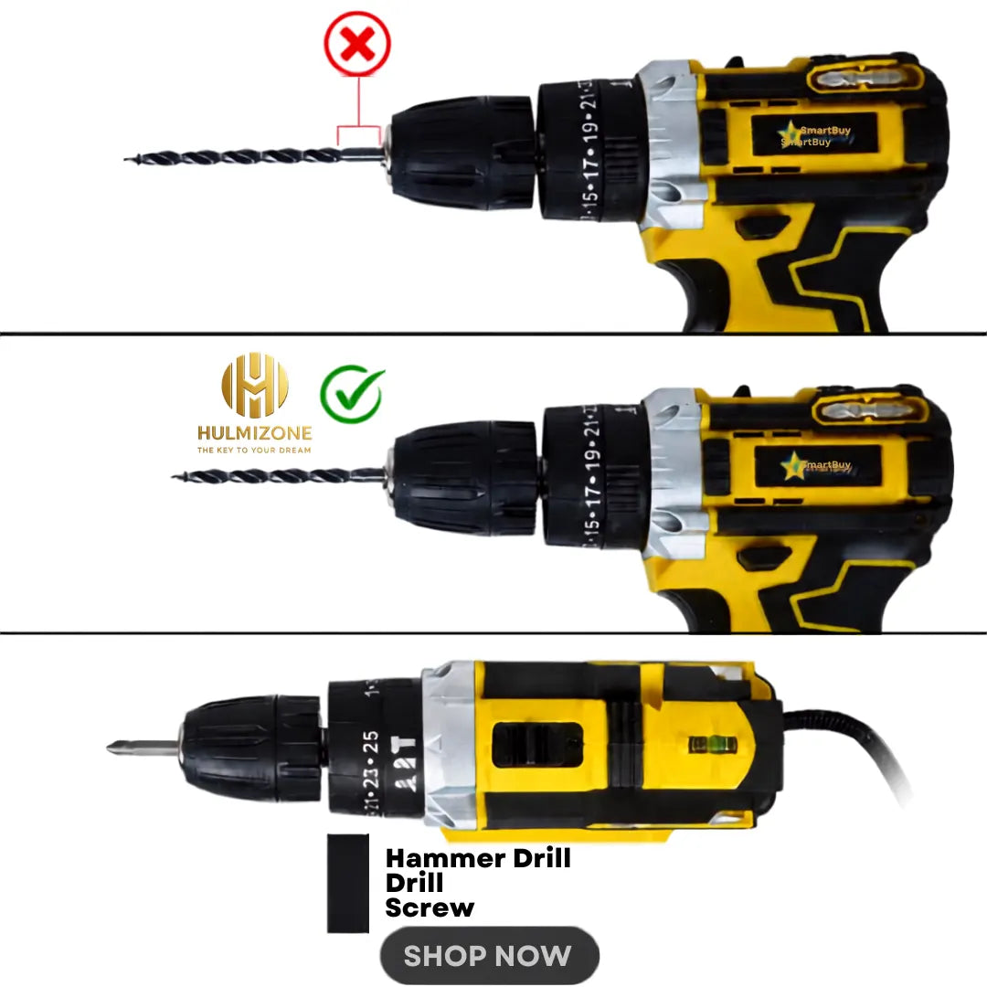 48V Cordless Drill Machine with 2 Batteries & Complete Tool Kit
