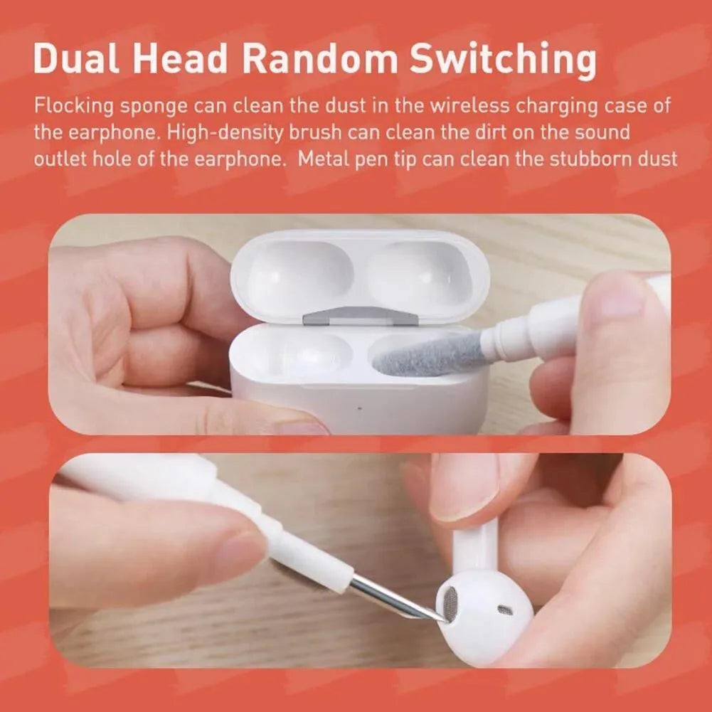 5-in-1 Multifunction Gadget Cleaning Kit – Keyboard, Earphones, AirPods, Camera, Phone Cleaner Tool Set