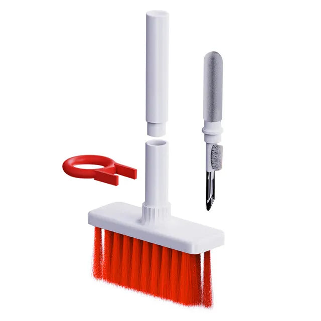 5-in-1 Multifunction Gadget Cleaning Kit – Keyboard, Earphones, AirPods, Camera, Phone Cleaner Tool Set