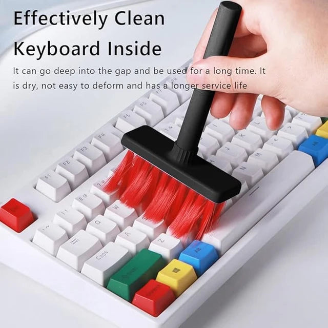 5-in-1 Multifunction Gadget Cleaning Kit – Keyboard, Earphones, AirPods, Camera, Phone Cleaner Tool Set