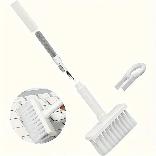 5-in-1 Multifunction Gadget Cleaning Kit – Keyboard, Earphones, AirPods, Camera, Phone Cleaner Tool Set