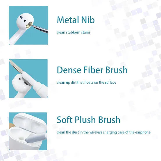 5-in-1 Multifunction Gadget Cleaning Kit – Keyboard, Earphones, AirPods, Camera, Phone Cleaner Tool Set