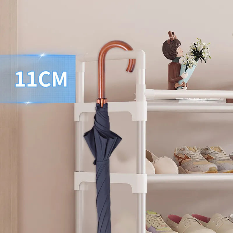 Customizable 5-Layer Shoe Rack Stand with Dustproof Curtain – Space-Saving, Sturdy & Easy to Install