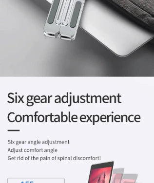 Adjustable Aluminum Alloy Laptop Stand – Foldable Ergonomic Cooling Laptop Holder for MacBook, HP, Dell, Lenovo, ASUS, Acer & 8-16 Inch Notebooks