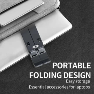 Adjustable Aluminum Alloy Laptop Stand – Foldable Ergonomic Cooling Laptop Holder for MacBook, HP, Dell, Lenovo, ASUS, Acer & 8-16 Inch Notebooks