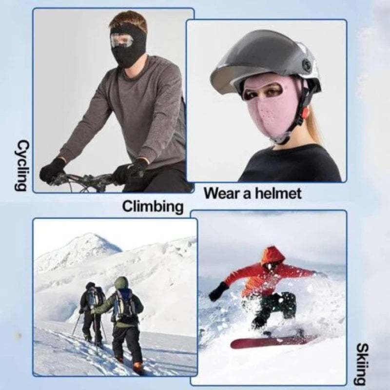 Anti-Dust Full Face Cover with Anti-Fog Eye Shield – Cycling & Ski Winter Mask