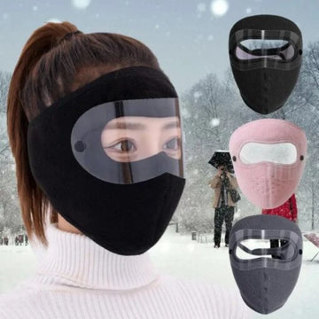 Anti-Dust Full Face Cover with Anti-Fog Eye Shield – Cycling & Ski Winter Mask