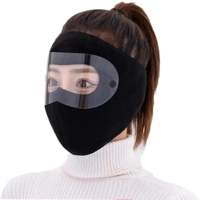 Anti-Dust Full Face Cover with Anti-Fog Eye Shield – Cycling & Ski Winter Mask