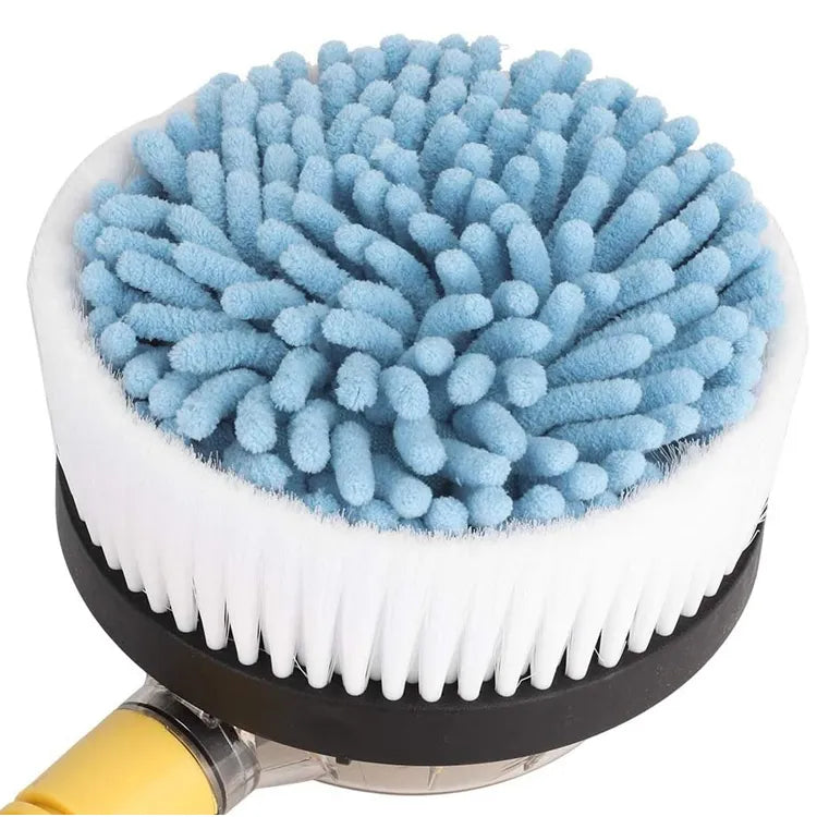 360° Automatic Rotating Car Wash Mop with Long Handle | High-Pressure Foam Brush Kit