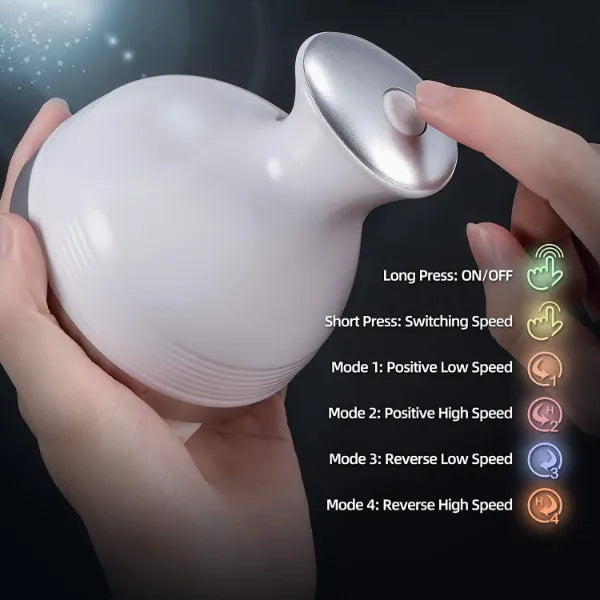 Electric Scalp & Body Massager with 76 Massage Nodes – Rechargeable Smart Kneading Head, Neck, Shoulder & Back Massager for Stress Relief, Hair Growth & Full Body Relaxation