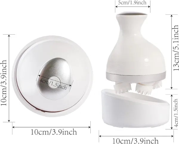 Electric Scalp & Body Massager with 76 Massage Nodes – Rechargeable Smart Kneading Head, Neck, Shoulder & Back Massager for Stress Relief, Hair Growth & Full Body Relaxation