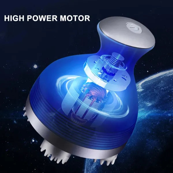 Electric Scalp & Body Massager with 76 Massage Nodes – Rechargeable Smart Kneading Head, Neck, Shoulder & Back Massager for Stress Relief, Hair Growth & Full Body Relaxation