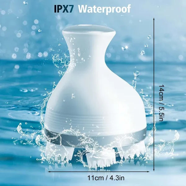 Electric Scalp & Body Massager with 76 Massage Nodes – Rechargeable Smart Kneading Head, Neck, Shoulder & Back Massager for Stress Relief, Hair Growth & Full Body Relaxation