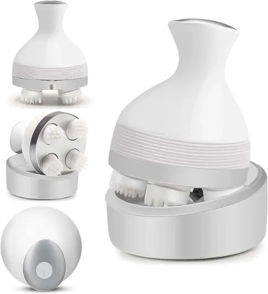 Electric Scalp & Body Massager with 76 Massage Nodes – Rechargeable Smart Kneading Head, Neck, Shoulder & Back Massager for Stress Relief, Hair Growth & Full Body Relaxation